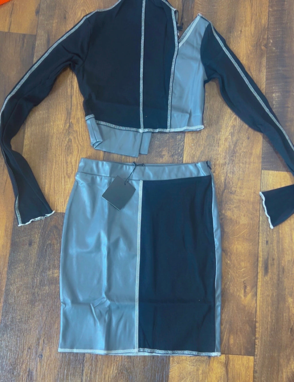 Black Luxe Skirt Set